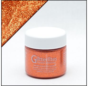 Angelus Glitterlites Orange Orange 1oz