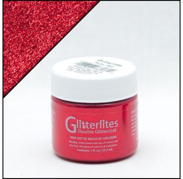 Angelus Glitterlites Ruby Red 1oz