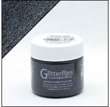 Angelus Glitterlites Tuxedo Black 1oz