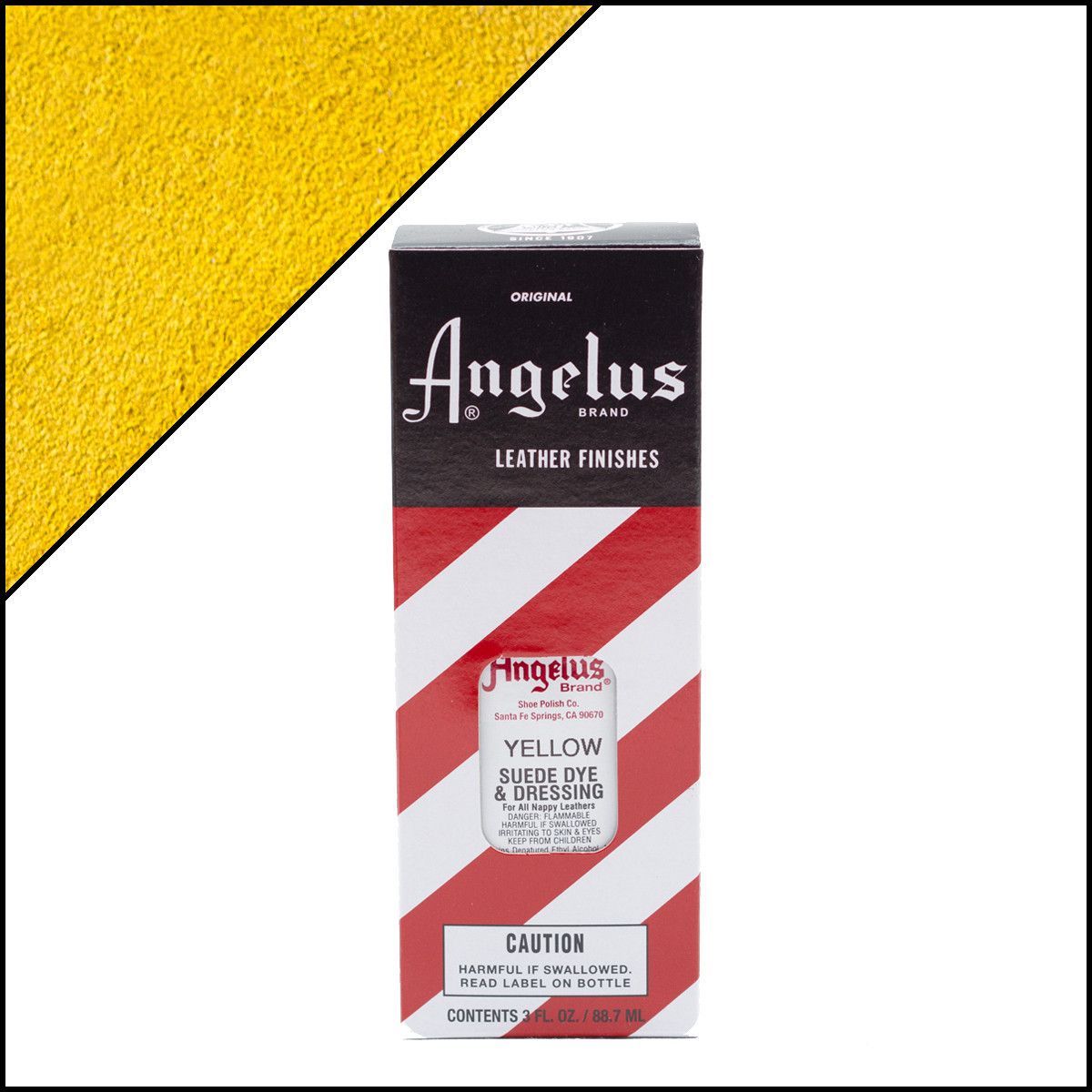  Angelus Suede Leather Dye for Shoes, Boots, Bags, Crafts,  Furniture, Nubuck, & More, Yellow - 3oz : Clothing, Shoes & Jewelry