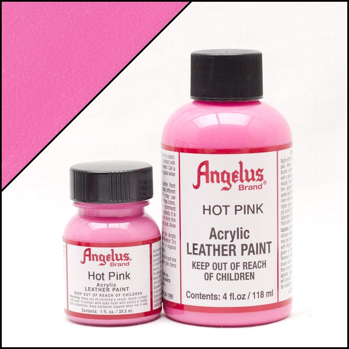 Angelus Leather Paint Hot Pink, Hot Pink Leather