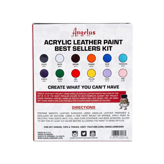 Angelus leather paint kit, Hobbies & Toys, Stationery & Craft, Craft  Supplies & Tools on Carousell