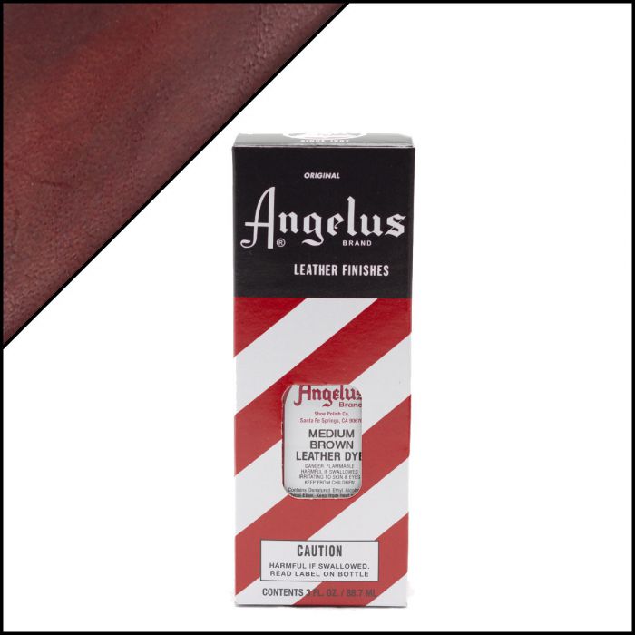 Angelus Leather Dye Medium Brown 3oz