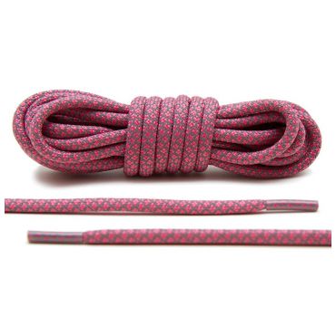 Laces reflective 3M pink rope 