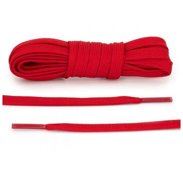 Laces basketball red flat 