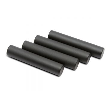 Metal aglets flat black cylinder