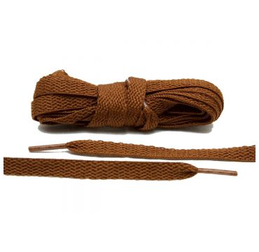 Laces brown flat 