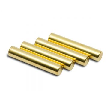 Metal aglets gold cylinder
