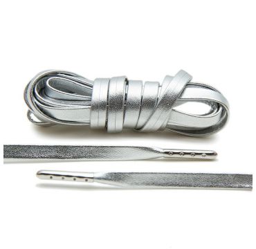 Laces luxury leather silver/silver plated