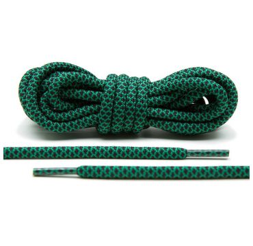 Laces green/black rope 