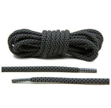 Laces reflective 3M black rope